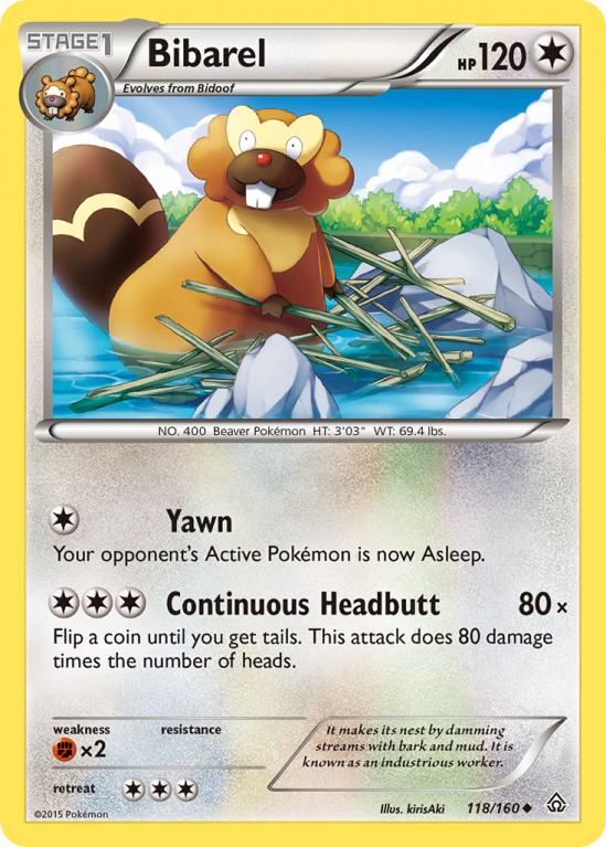 Bibarel 118/160 XY Primal Clash