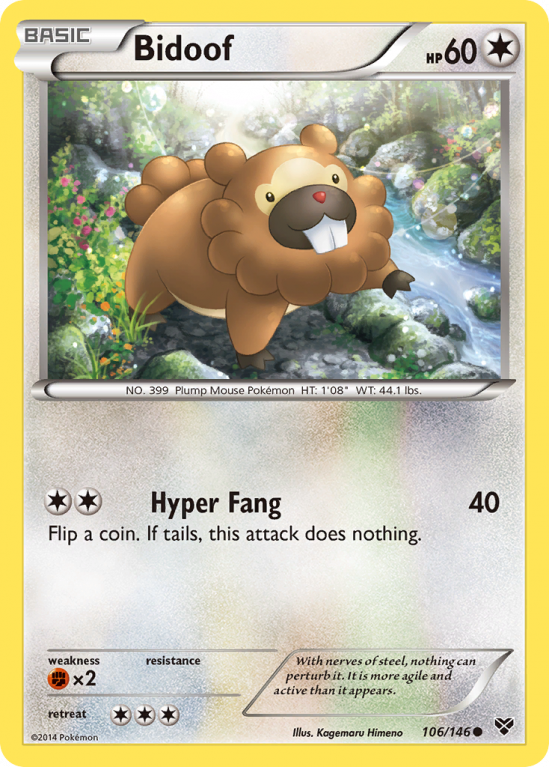 Bidoof 106/146 XY XY