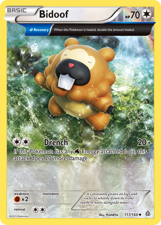 Bidoof 117/160 XY Primal Clash