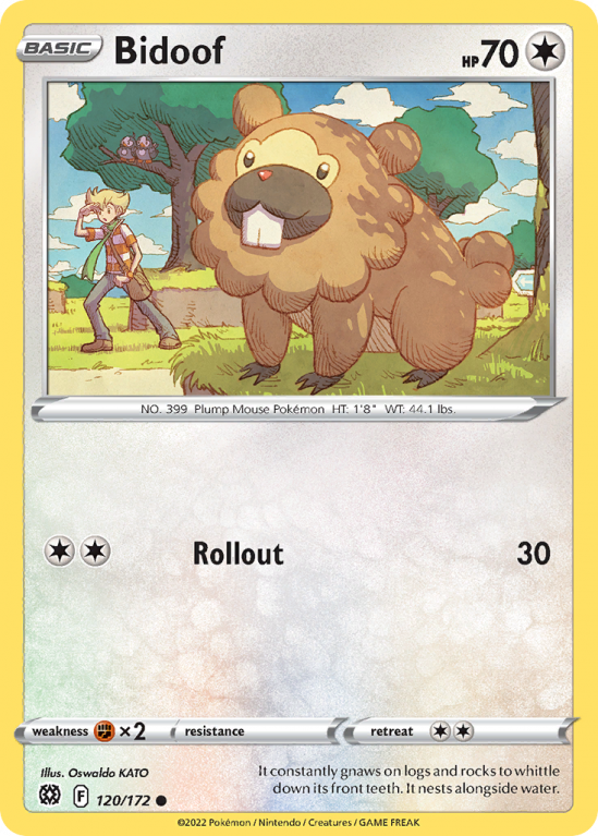 Bidoof 120/172 Sword & Shield Brilliant Stars