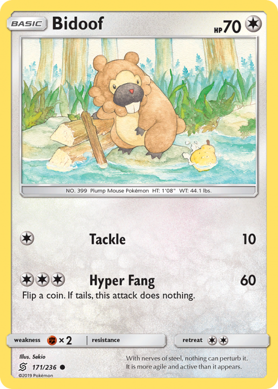 Bidoof 171/236 Sun & Moon Unified Minds