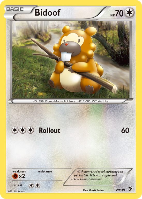 Bidoof 29/39 XY Kalos Starter Set