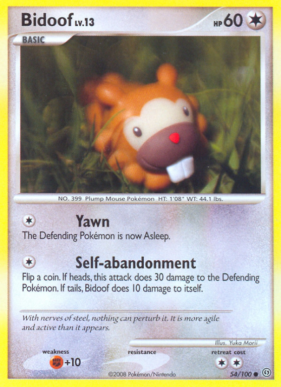 Bidoof 54/100 Diamond & Pearl Stormfront