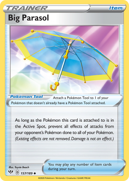 Big Parasol 157/189 Sword & Shield Darkness Ablaze