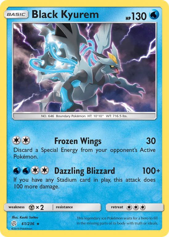 Black Kyurem 61/236 Sun & Moon Cosmic Eclipse