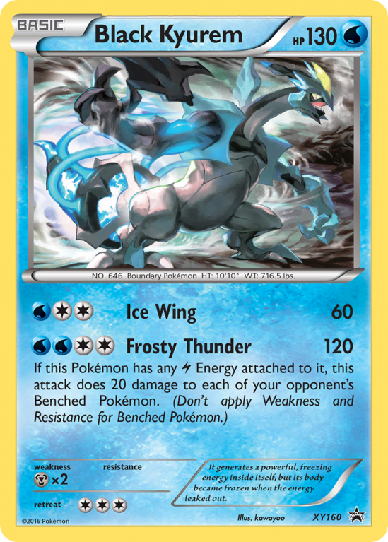 Black Kyurem XY160/183 XY XY Black Star Promos