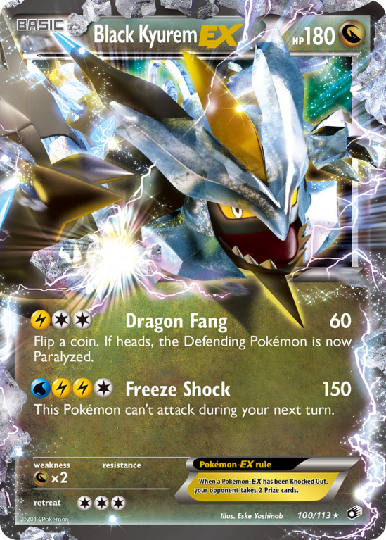 Black Kyurem-EX 100/113 Black & White Legendary Treasures