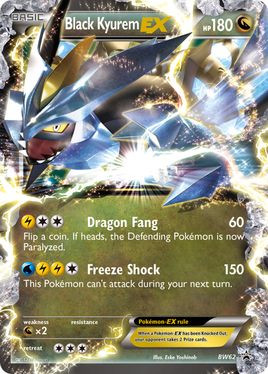 Black Kyurem-EX BW62/101 Black & White BW Black Star Promos