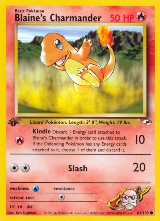 Blaine's Charmander 61/132 Gym Gym Heroes