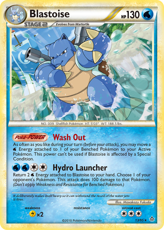 Blastoise 13/95 HeartGold & SoulSilver HS—Unleashed