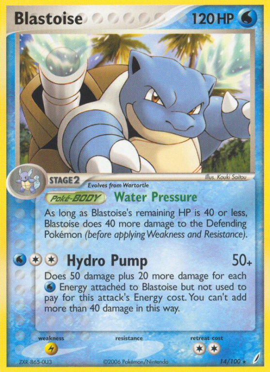 Blastoise 14/100 EX Crystal Guardians