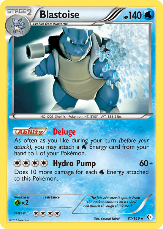 Blastoise 31/149 Black & White Boundaries Crossed