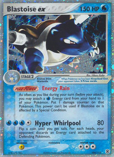 Blastoise ex 104/112 EX FireRed & LeafGreen