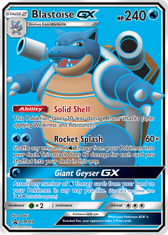 Blastoise-GX SM189/156 Sun & Moon SM Black Star Promos