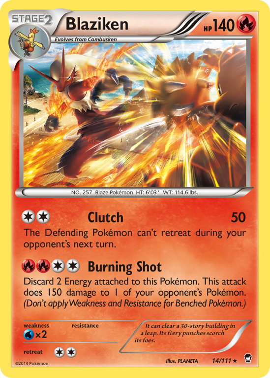 Blaziken 14/111 XY Furious Fists