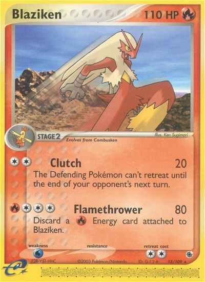 Blaziken 15/109 EX Ruby & Sapphire