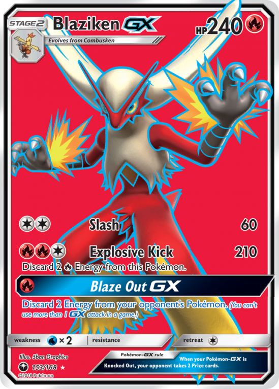 Blaziken-GX 153/168 Sun & Moon Celestial Storm