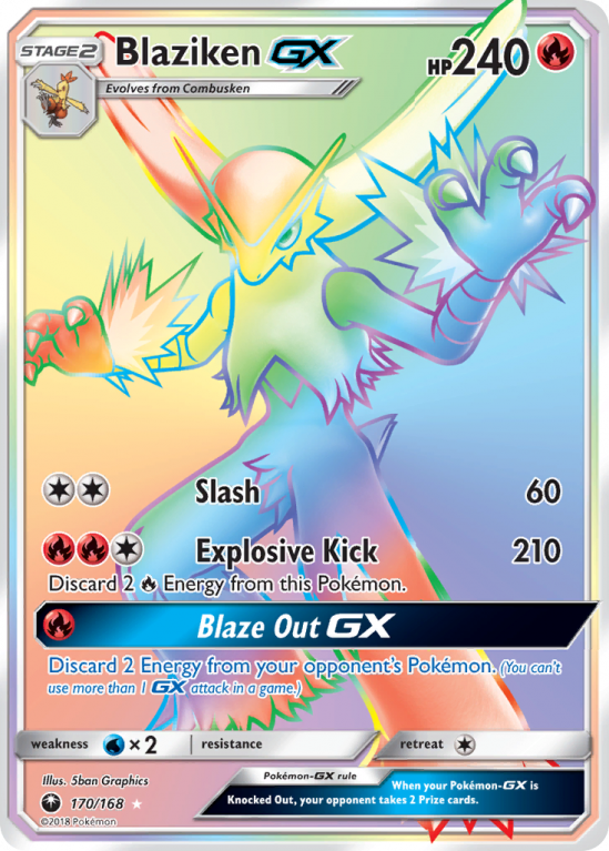 Blaziken-GX 170/168 Sun & Moon Celestial Storm
