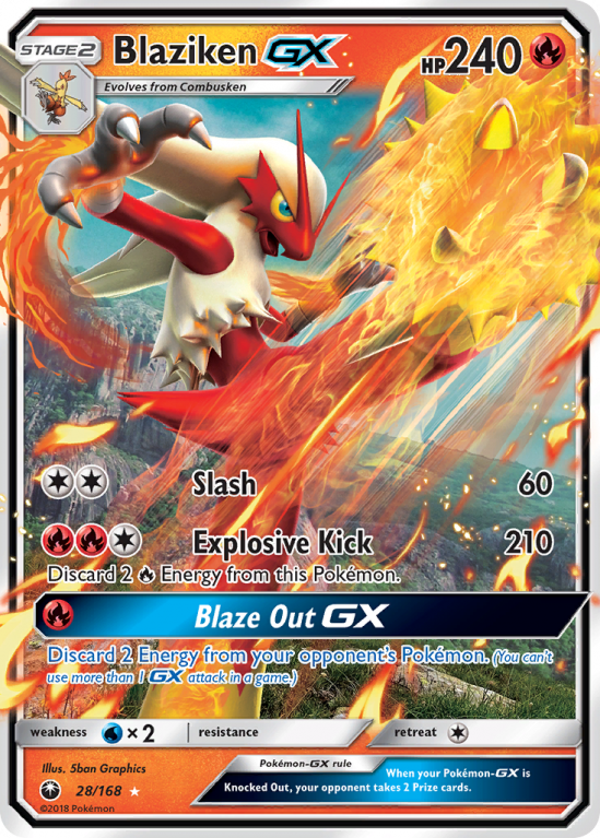 Blaziken-GX 28/168 Sun & Moon Celestial Storm