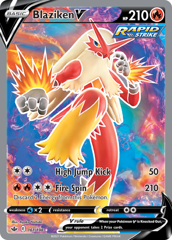 Blaziken V 161/198 Sword & Shield Chilling Reign