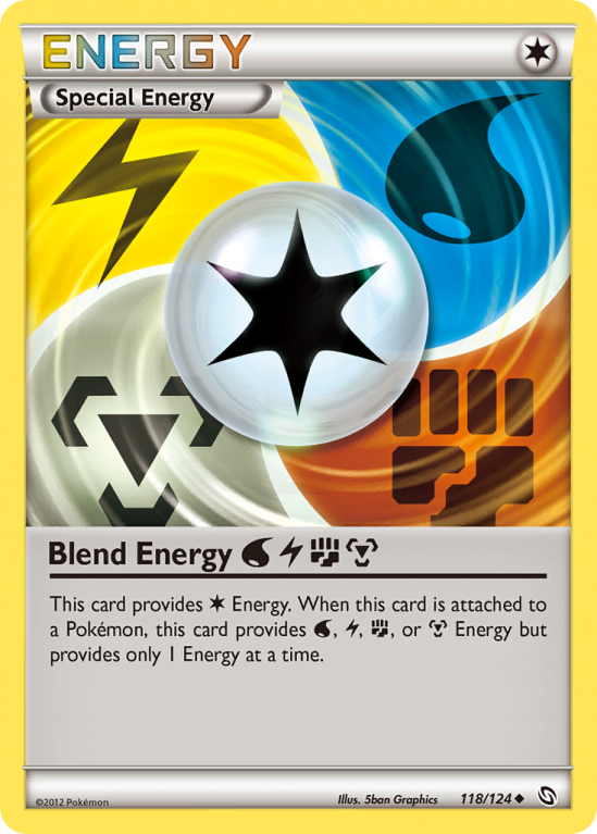 Blend Energy WaterLightningFightingMetal 118/124 Black & White Dragons Exalted