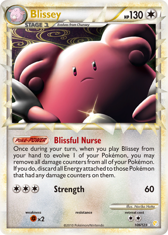 Blissey 106/123 HeartGold & SoulSilver HeartGold & SoulSilver