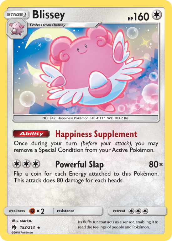 Blissey 153/214 Sun & Moon Lost Thunder