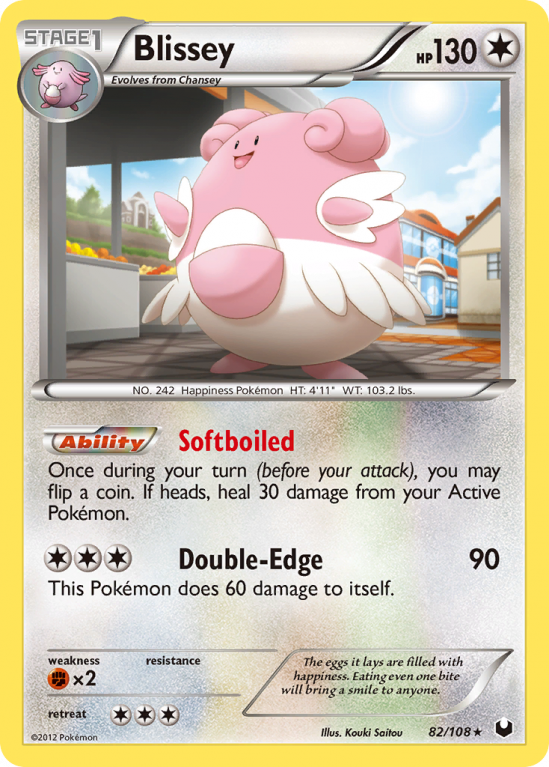 Blissey 82/108 Black & White Dark Explorers
