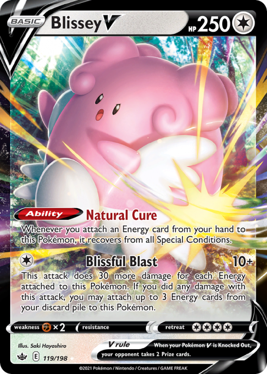 Blissey V 119/198 Sword & Shield Chilling Reign