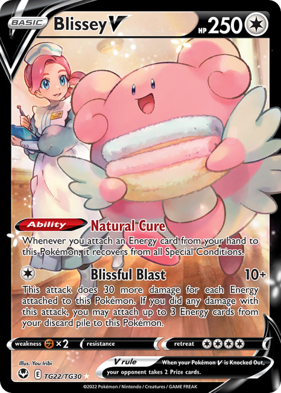 Blissey V TG22/30 Sword & Shield Silver Tempest Trainer Gallery