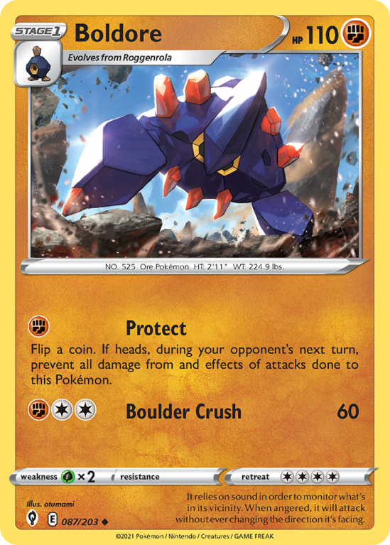 Boldore 87/203 Sword & Shield Evolving Skies