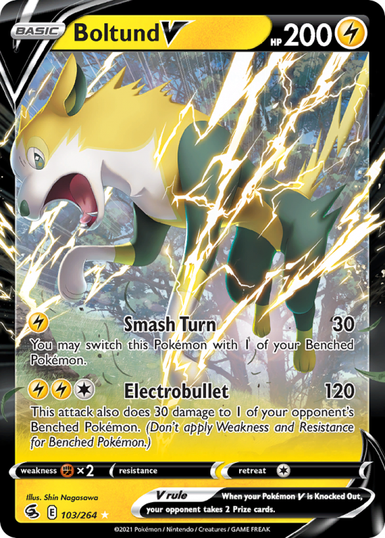 Boltund V 103/264 Sword & Shield Fusion Strike
