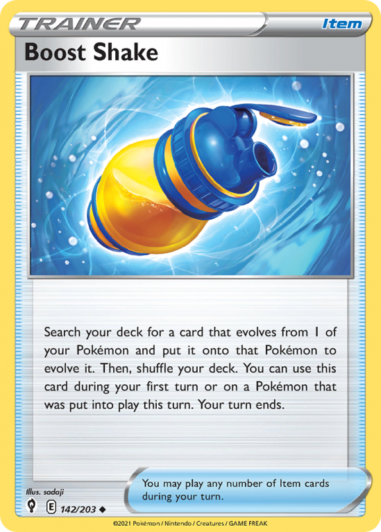 Boost Shake 142/203 Sword & Shield Evolving Skies