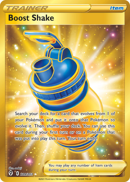 Boost Shake 229/203 Sword & Shield Evolving Skies