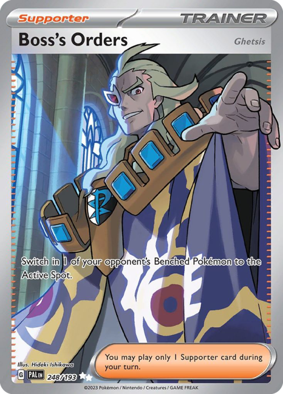 Boss’s Orders (Ghetsis) 248/193 Scarlet & Violet Paldea Evolved