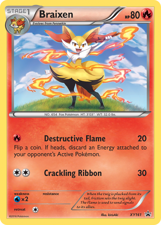 Braixen XY161/183 XY XY Black Star Promos