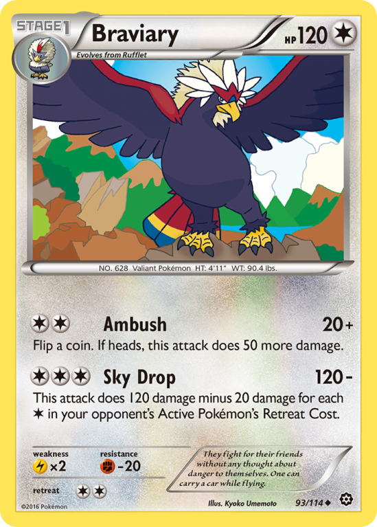 Braviary 93/114 XY Steam Siege