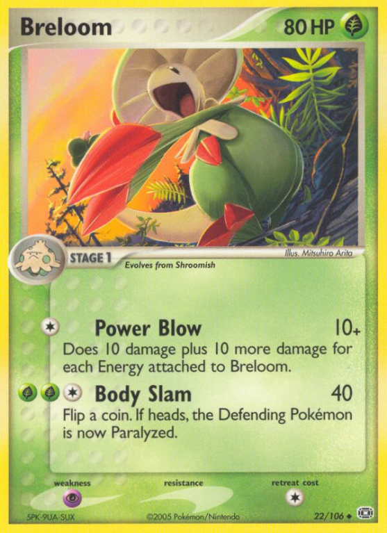Breloom 22/106 EX Emerald