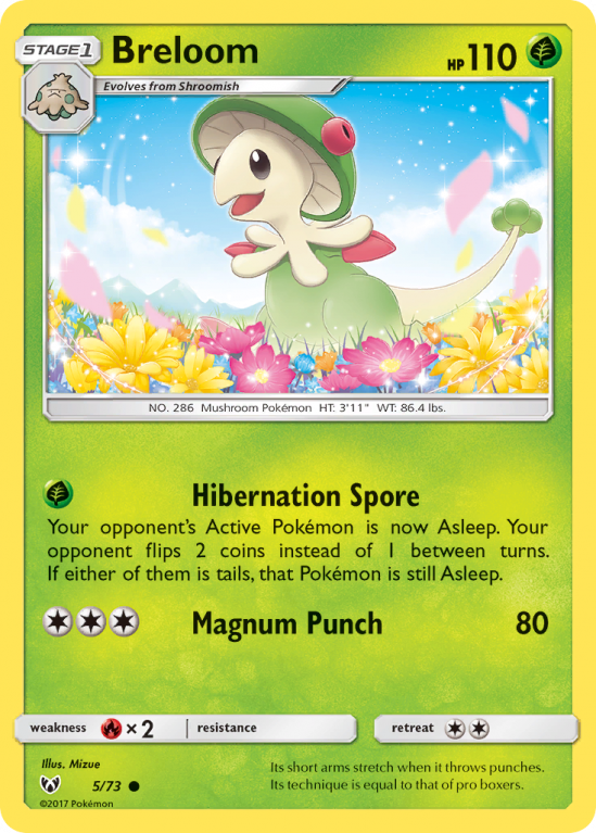 Breloom 5/73 Sun & Moon Shining Legends