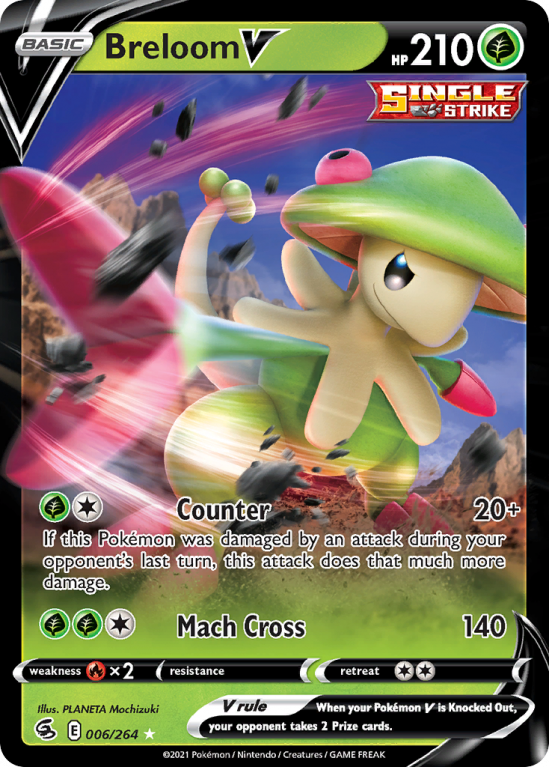 Breloom V 6/264 Sword & Shield Fusion Strike