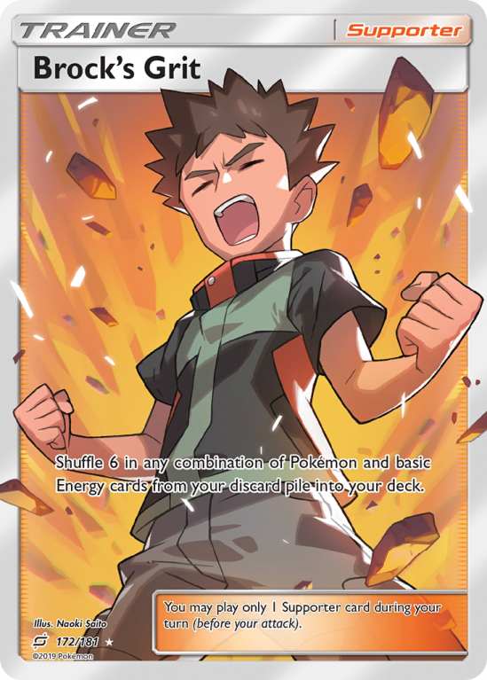 Brock's Grit 172/181 Sun & Moon Team Up