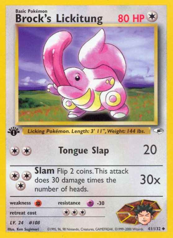 Brock's Lickitung 41/132 Gym Gym Heroes