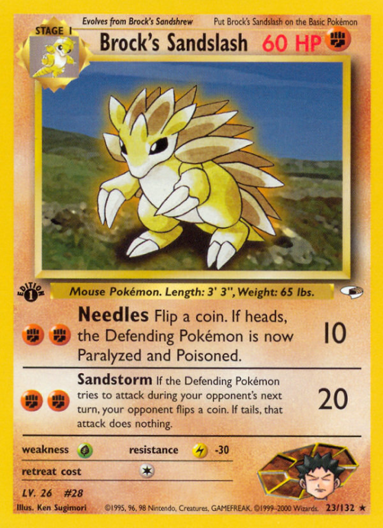 Brock's Sandslash 23/132 Gym Gym Heroes