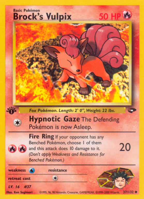 Brock's Vulpix 37/132 Gym Gym Challenge
