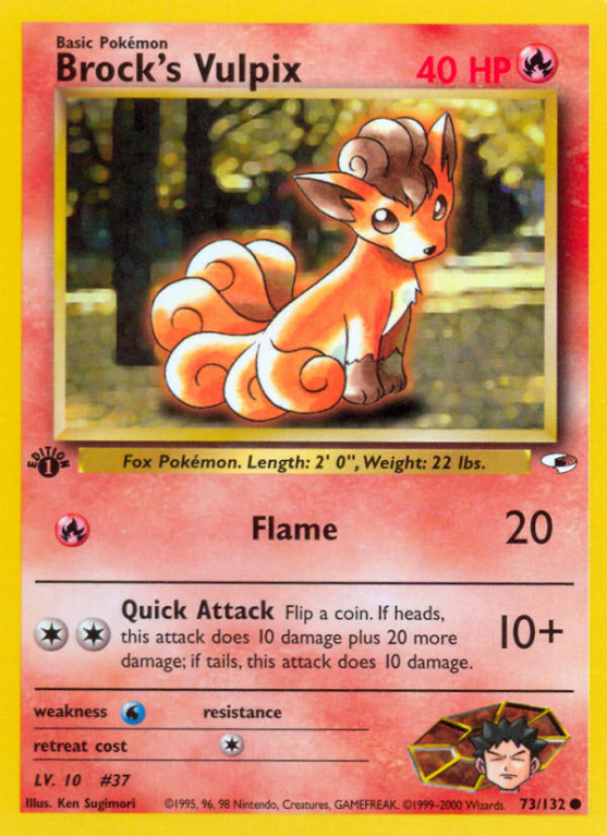 Brock's Vulpix 73/132 Gym Gym Heroes