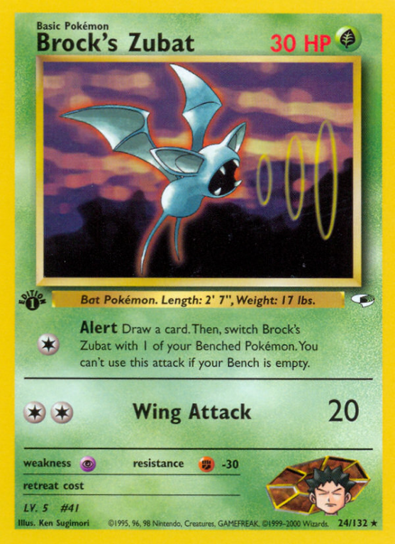 Brock's Zubat 24/132 Gym Gym Heroes