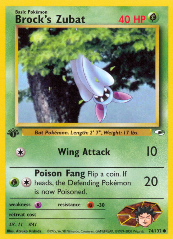Brock's Zubat 74/132 Gym Gym Heroes