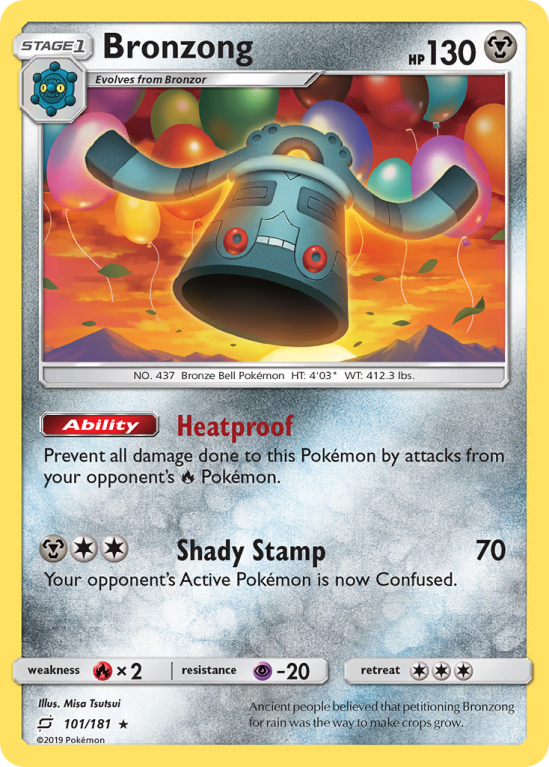 Bronzong 101/181 Sun & Moon Team Up