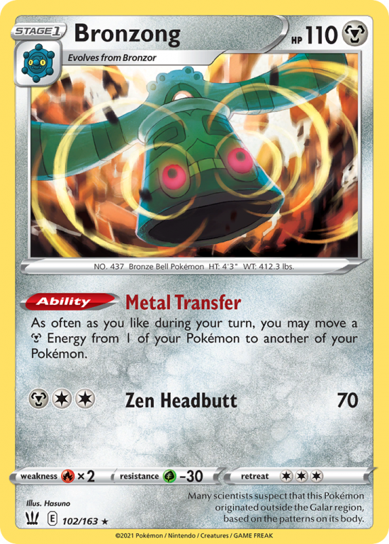 Bronzong 102/163 Sword & Shield Battle Styles