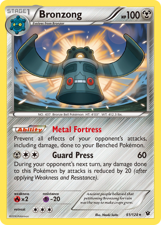 Bronzong 61/124 XY Fates Collide